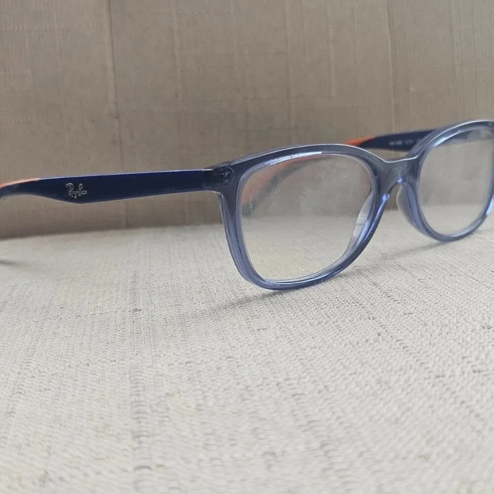 Ray-Ban Youth Eyeglasses Frame Blue Tone Unisex Kids Glasses Eyewear RB1586